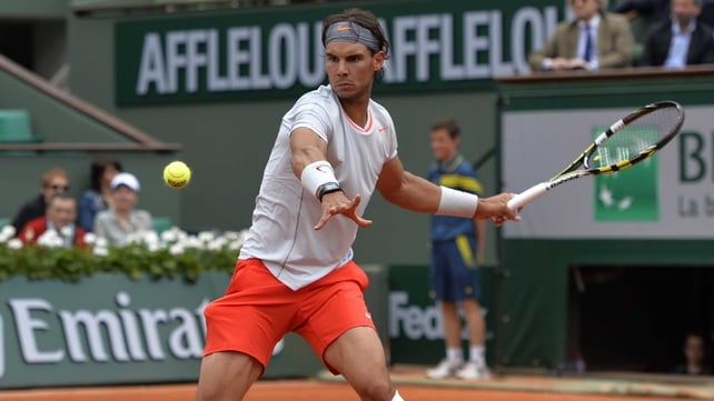 Rafael Nadal looked a shadow of the player who hammered Roger Federer in the final of the Italian Open last week