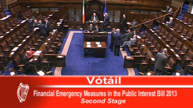 The measure was supported by Fine Gael and Labour, as well as Willie Penrose and Denis Naughten The measure was supported by Fine Gael and Labour, as well as Willie Penrose and Denis Naughten