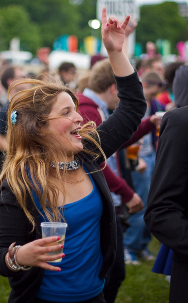 We're not sure who she was listening to but clearly they were good!