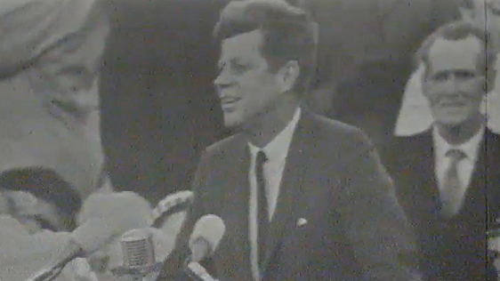 President Kennedy at New Ross, Co. Wexford on Day 2 of his visit to Ireland.