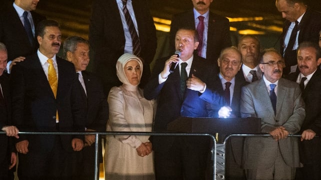 Recep Erdogan told supporters that terror groups were manipulating protests against him Recep Erdogan told supporters that terror groups were manipulating protests against him