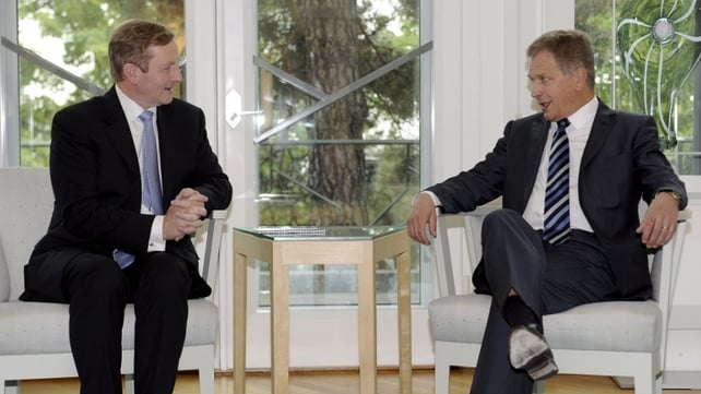 Taoiseach Enda Kenny met Finnish President Sauli Niinisto Taoiseach Enda Kenny met Finnish President Sauli Niinisto