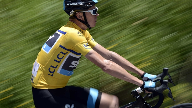Chris Froome produced a measured performance on stage seven