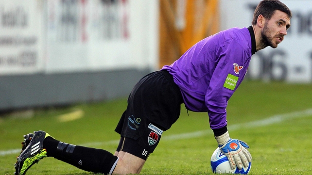 Cork will be without the services of goalkeeper Mark McNulty for today's visit of Shamrock Rovers