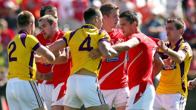 Tempers flared before half-time