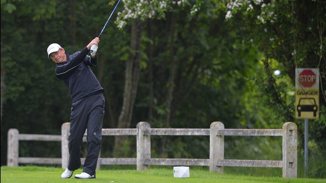 Tjaart van der Walt on the 16th tee
