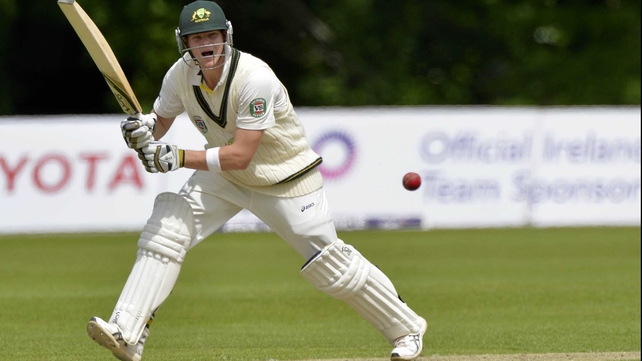 Steve Smith did plenty of damage with the bat today
