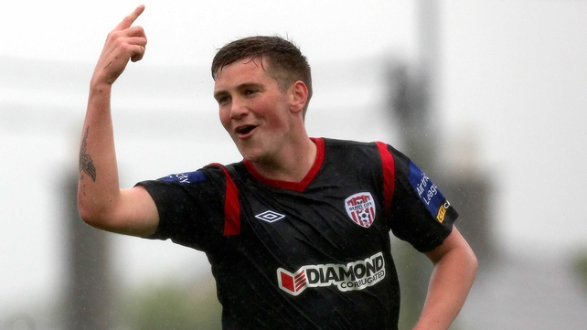 Patrick McEleney celebrates his goal