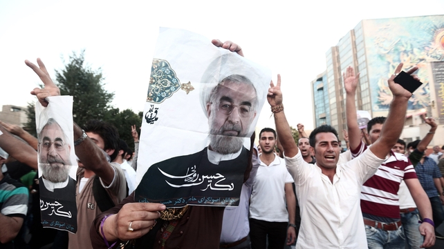 Hassan Rouhani's supporters have celebrated his victory on the streets of Tehran Hassan Rouhani's supporters have celebrated his victory on the streets of Tehran