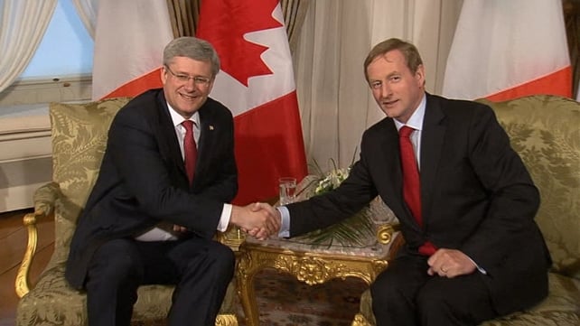 Taoiseach Enda Kenny and Canadian PM Stephen Harper held talks ahead of the G8 summit in Enniskillen Taoiseach Enda Kenny and Canadian PM Stephen Harper held talks ahead of the G8 summit in Enniskillen