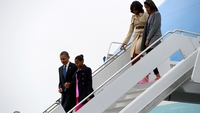 'It's good to be home' - Michelle Obama 'It's good to be home' - Michelle Obama