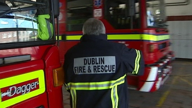 Firefighters attended the blaze in the unoccupied building in Dublin Firefighters attended the blaze in the unoccupied building in Dublin