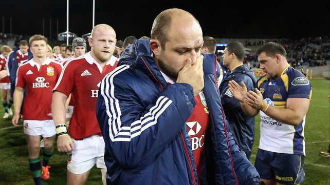 Rory Best can't hide his disappointment after the defeat