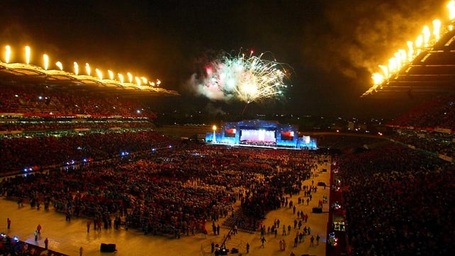 The games opened with a spectacular fireworks display.