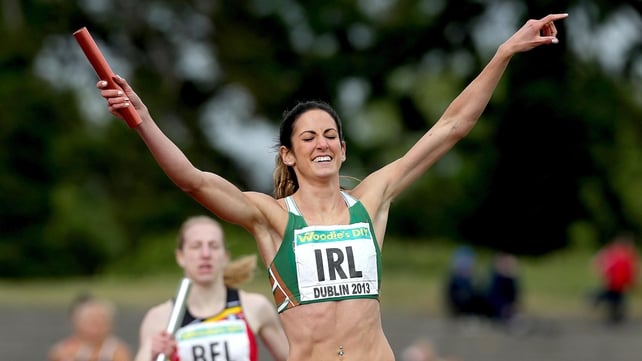 Jessie Barr helped the Irish 4x400m team claim an impressive win