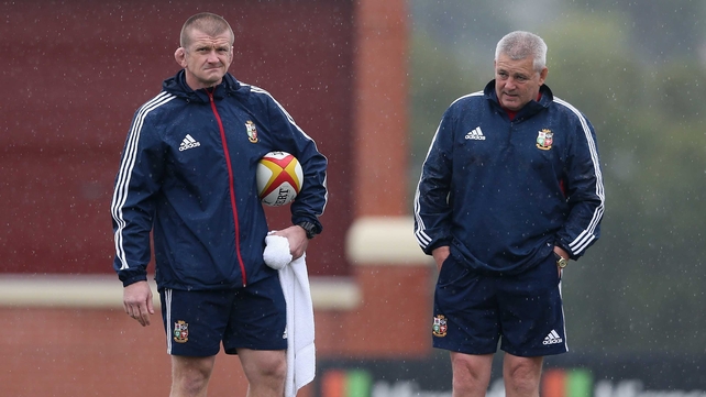 Graham Rowntree (left) has said the Lions must move on from Paul O'Connell's injury