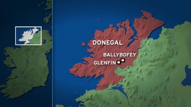 The road near Ballybofey was sealed off for a time following the fatal crash The road near Ballybofey was sealed off for a time following the fatal crash