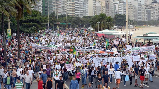 Protest in Brazil during the Confederations Cup have led to concerns about the World Cup