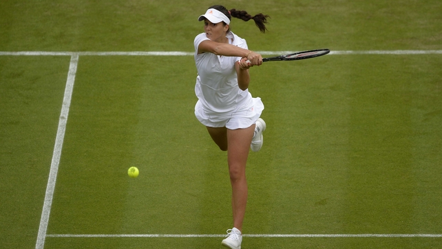 Laura Robson beat Maria Kirilenko 6-3 6-4