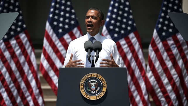Barack Obama said there was no time for a 'meeting of the flat earth society' in tackling climate change Barack Obama said there was no time for a 'meeting of the flat earth society' in tackling climate change