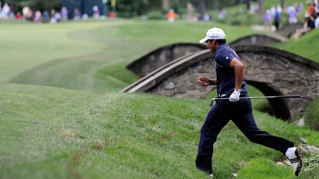 Andres Romero signed for a one-under-par 70