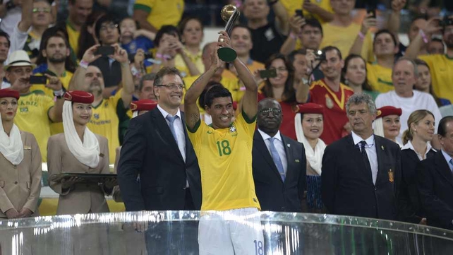 Paulinho was crowned third best player at the Confederations Cup