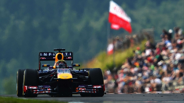 Sebastian Vettel impressed in practice in front of his home crowd