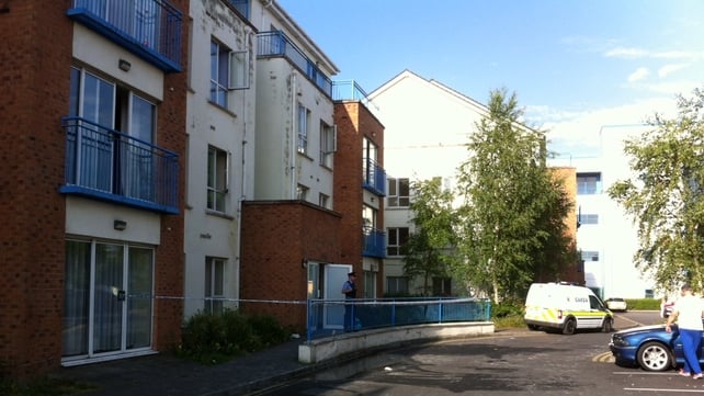 The apartment block at Thornfield Square is being treated as a crime scene