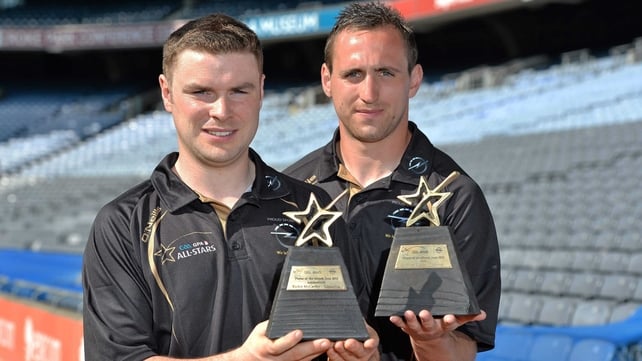 Richie McCarthy and Graham Reilly pictured with their awards at Croke Park