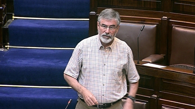 Gerry Adams accused Micheál Martin of 'weasel words' Gerry Adams accused Micheál Martin of 'weasel words'