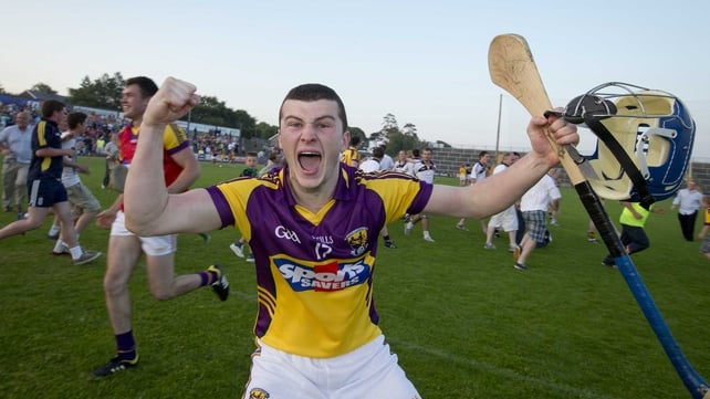 Wexford's Colm Heffernan celebrates at the final whistle