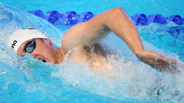 Andrew Meegan broke his own record in the 1500m freestyle