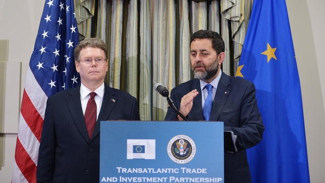 Negotiators for the US and EU said the first week of talks had been productive Negotiators for the US and EU said the first week of talks had been productive