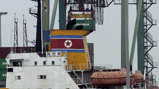 View of North Korean vessel Chong Chon Gang at Manzanillo harbour in Colon, 90km from Panama City View of North Korean vessel Chong Chon Gang at Manzanillo harbour in Colon, 90km from Panama City