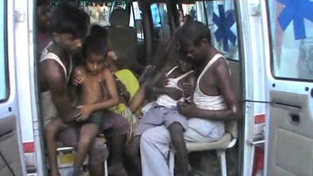 Dozens of children have been taken to hospital Dozens of children have been taken to hospital