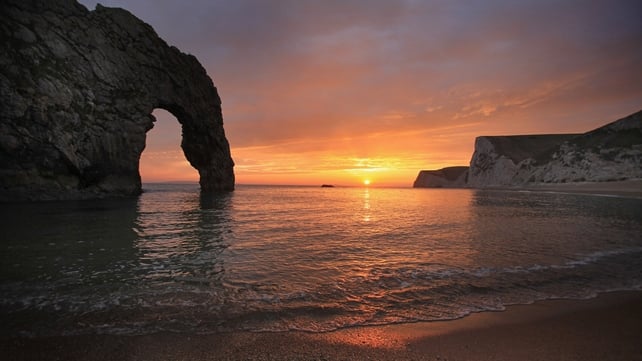 The alarm was raised after a safety craft saw the dinghy around 2.7 nautical miles south of Durdle Door on the UK coast The alarm was raised after a safety craft saw the dinghy around 2.7 nautical miles south of Durdle Door on the UK coast