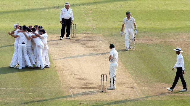 Graeme Swann took the last wicket with just three balls remaining on Sunday evening