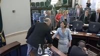 Hildegarde Naughton welcomed to the Seanad Hildegarde Naughton welcomed to the Seanad