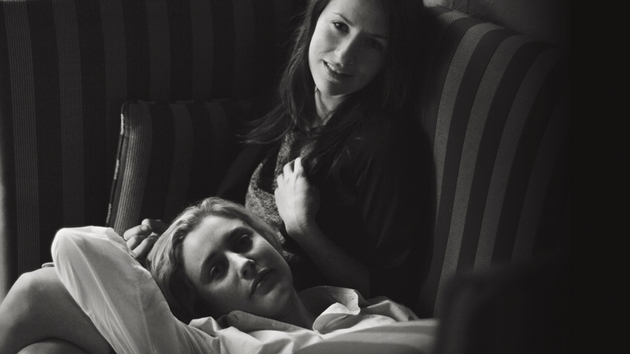 Frances (lying down, played by Greta Gerwig) and her best mate Sophie, played by Sting's daughter, Mickey Sumner