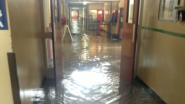 An emergency was declared at Letterkenny Hospital following floods in July An emergency was declared at Letterkenny Hospital following floods in July