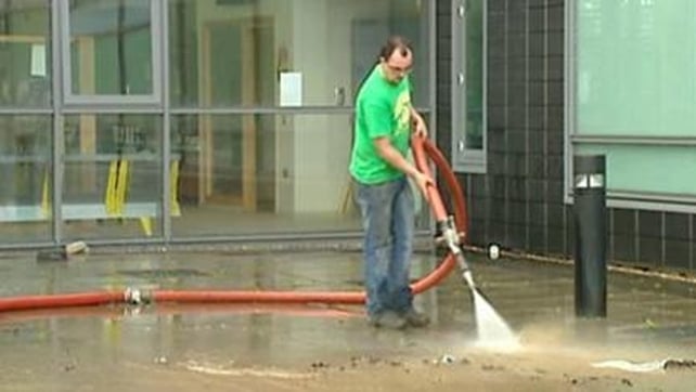 Hospital experienced flooding two weeks ago Hospital experienced flooding two weeks ago