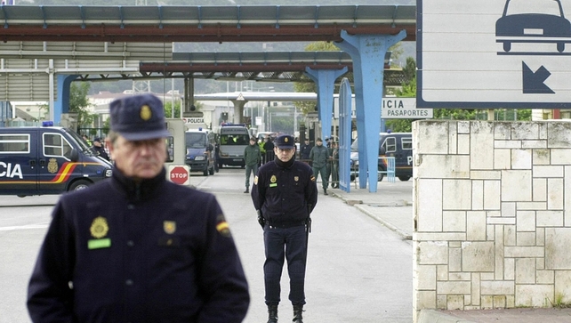 Thousands of cars leaving the British territory were stopped by Spanish customs for checks causing six hour traffic jams Thousands of cars leaving the British territory were stopped by Spanish customs for checks causing six hour traffic jams