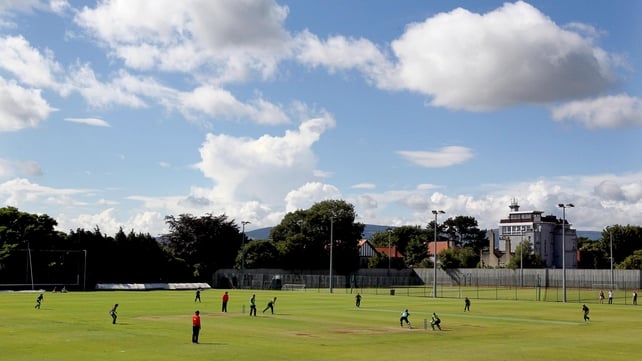 Ireland in action against Pakistan this afternoon
