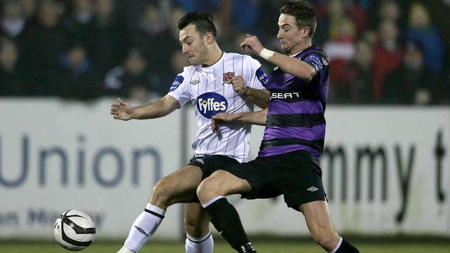 Richie Towell showed his class from the opening day encounter with Shamrock Rovers at Oriel Park