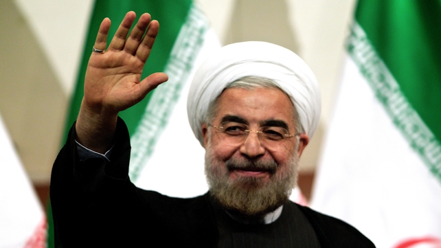 Incoming Iranian president Hassan Rouhani has urged Iranians to support the rights of Palestinians Incoming Iranian president Hassan Rouhani has urged Iranians to support the rights of Palestinians
