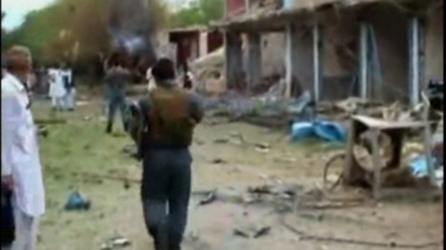 Aftermath of suicide bomb attack on Indian consulate in eastern Afghanistan Aftermath of suicide bomb attack on Indian consulate in eastern Afghanistan