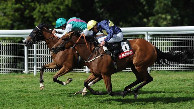 Winsili breaks away to win the Markel Insurance Nassau Stakes