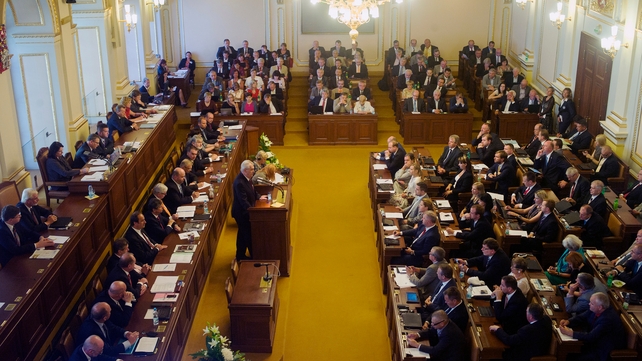 The chamber yesterday voted against giving a vote of confidence to the government of Prime Minister Jiri Rusnok The chamber yesterday voted against giving a vote of confidence to the government of Prime Minister Jiri Rusnok