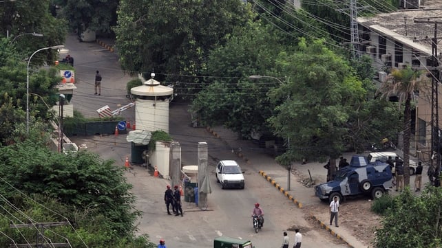 Pakistani security personnel stand guard outside the US consulate in Lahore earlier this week Pakistani security personnel stand guard outside the US consulate in Lahore earlier this week