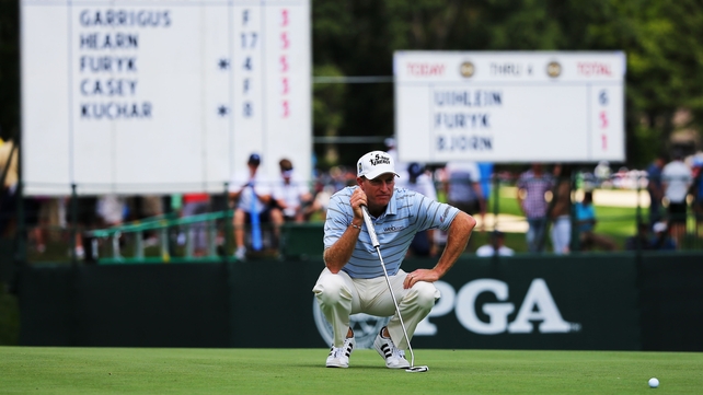Jim Furyk leads by one shot going into Sunday's final round